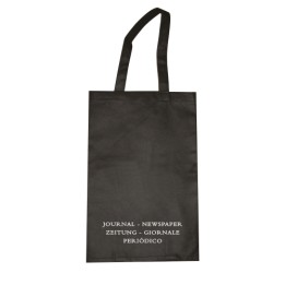 Sac à journaux noir 24x35 cm