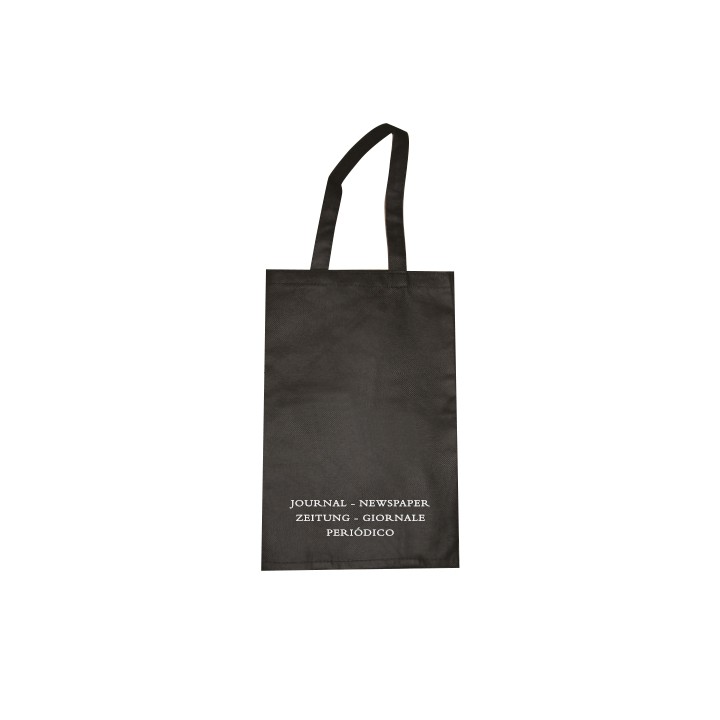 Sac à journaux noir 24x35 cm