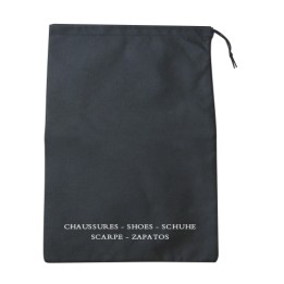 Sac à chaussures noir 40x30 cm