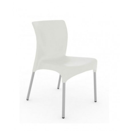 Chaise "Moon" blanc - Hotelpros