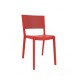 Chaise "Spot" rouge - Hotelpros