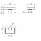 Vasque rectangulaire monotrou - dimensions – Hotelpros