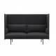 Sofa Outline Highback - Fiord 961 - Pieds noirs - Hotelpros.
