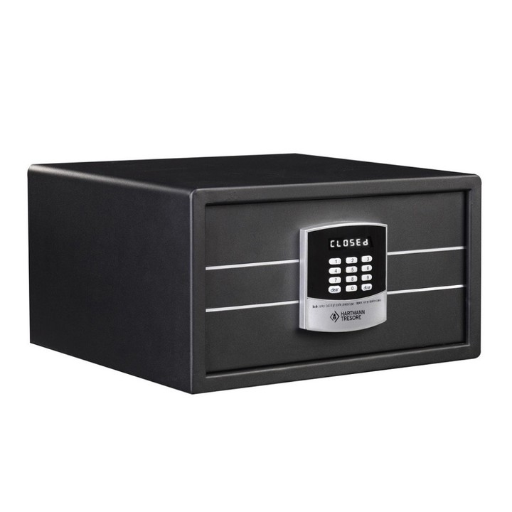 Coffre-fort HARTMANN HS 458-01 - vue 3/4 face avec serrure électronique